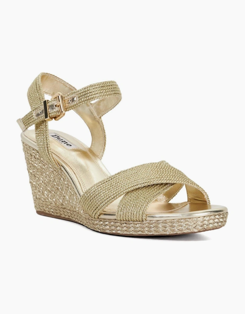 Kolden Braid Textured Wedge Sandals