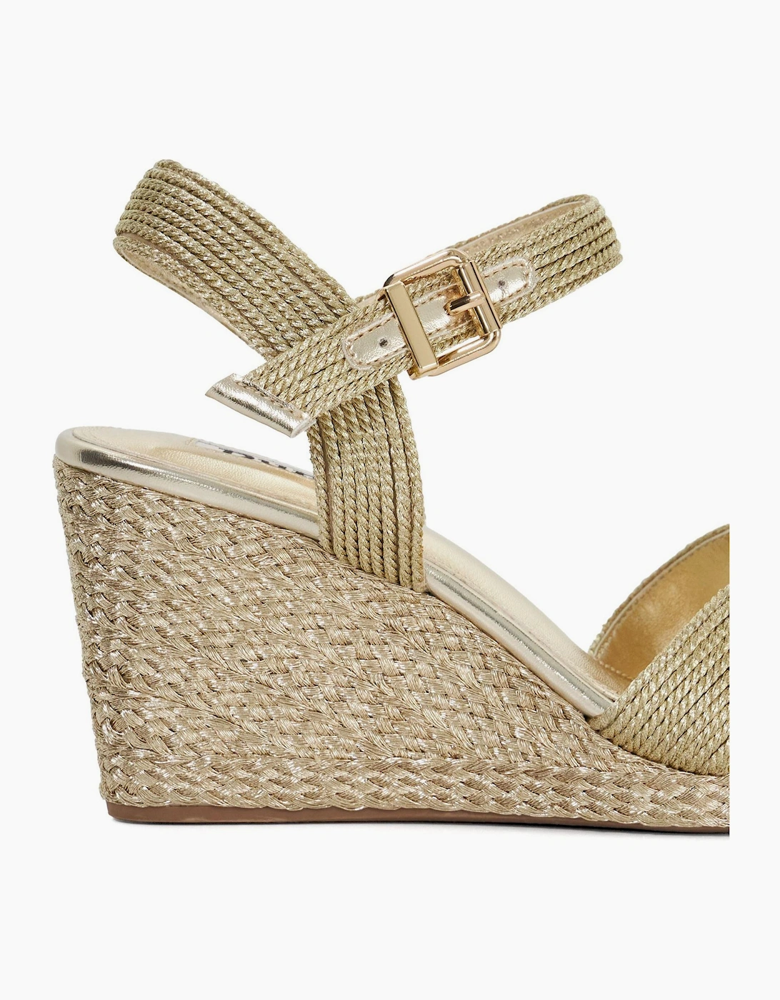 Kolden Braid Textured Wedge Sandals