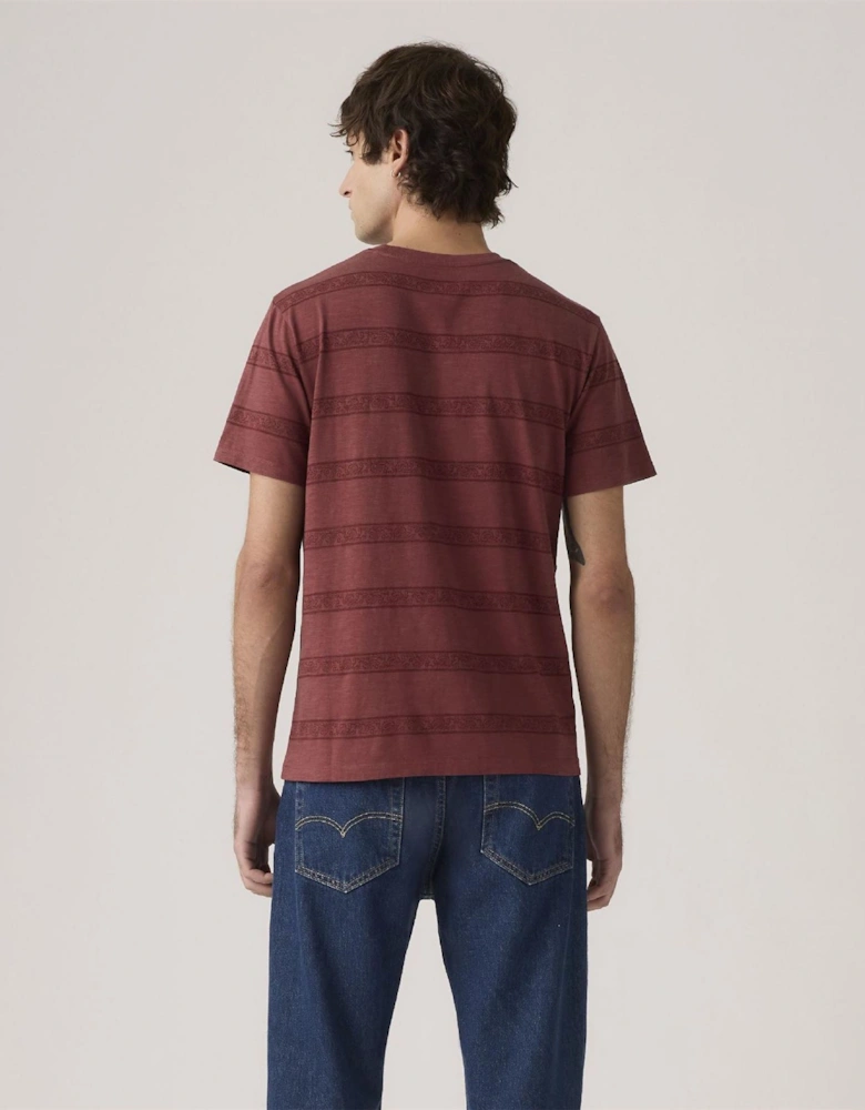 Regular Fit Crew Neck Short Sleeve T-Shirt with Chest Pocket