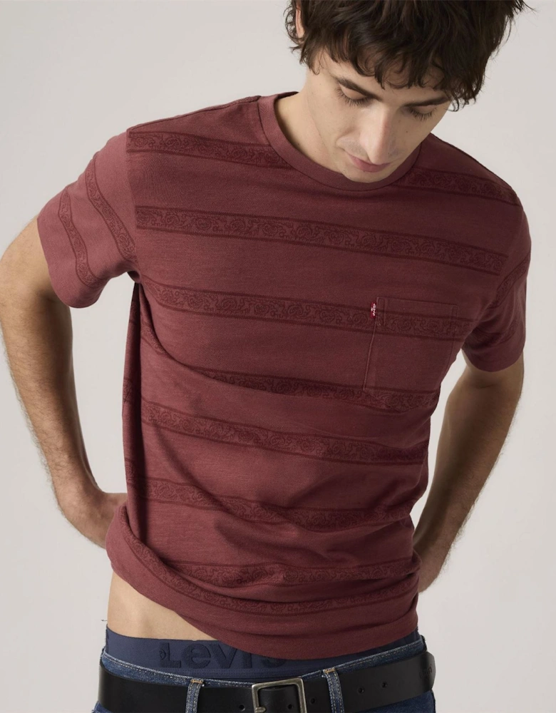 Regular Fit Crew Neck Short Sleeve T-Shirt with Chest Pocket