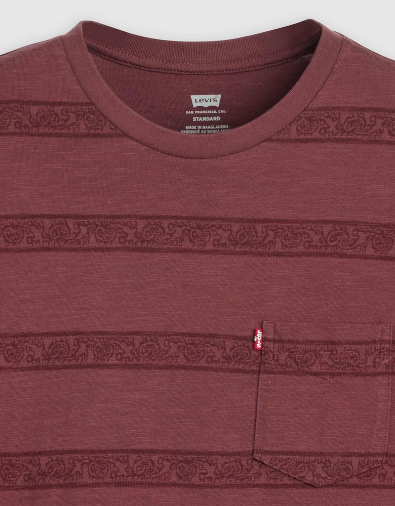 Regular Fit Crew Neck Short Sleeve T-Shirt with Chest Pocket