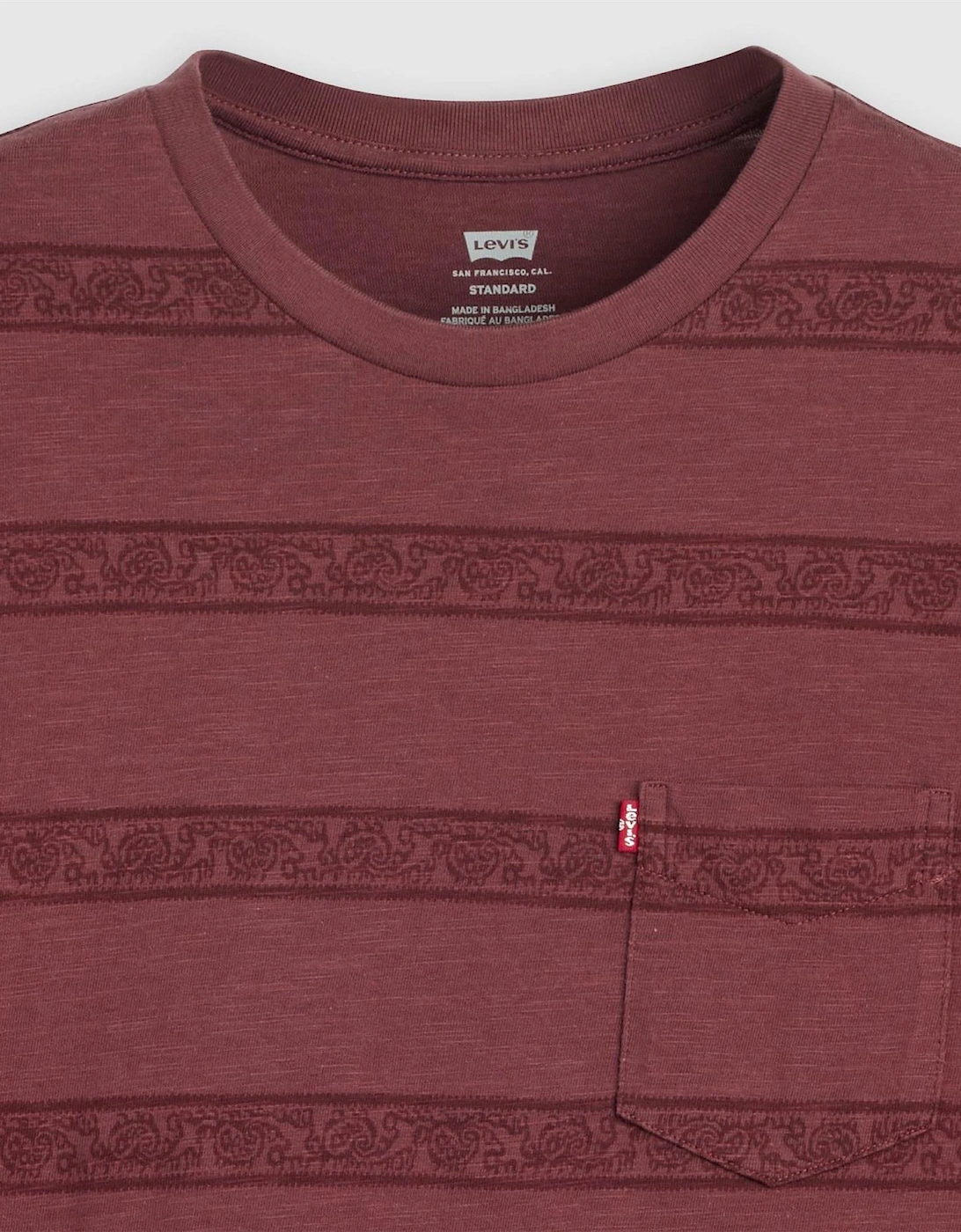 Regular Fit Crew Neck Short Sleeve T-Shirt with Chest Pocket