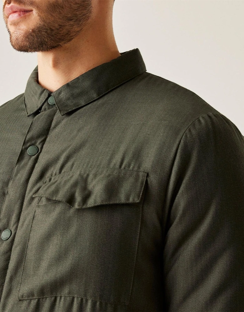 Collared Neck Long Sleeve Regular Fit OverShirt