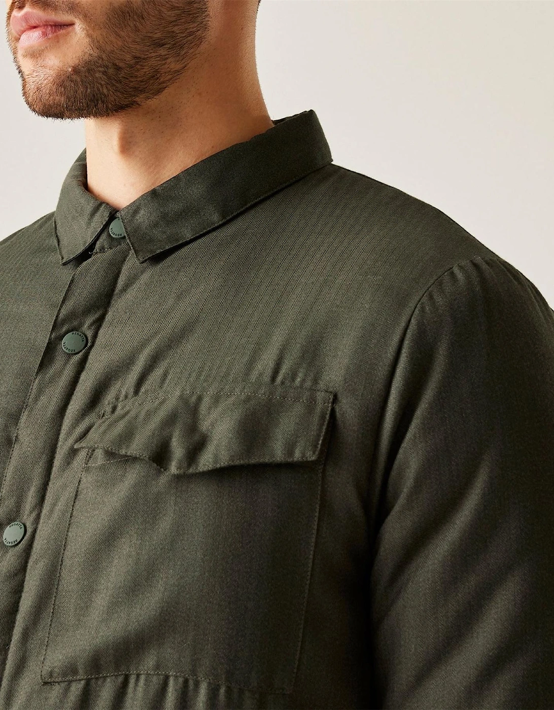 Collared Neck Long Sleeve Regular Fit OverShirt