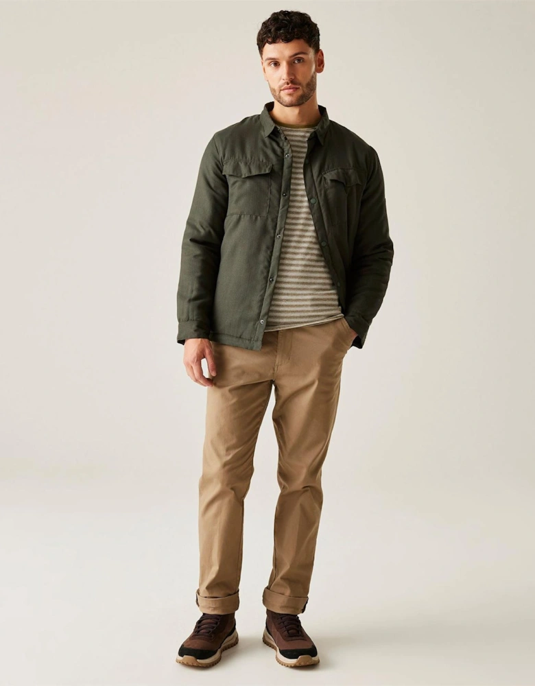 Collared Neck Long Sleeve Regular Fit OverShirt