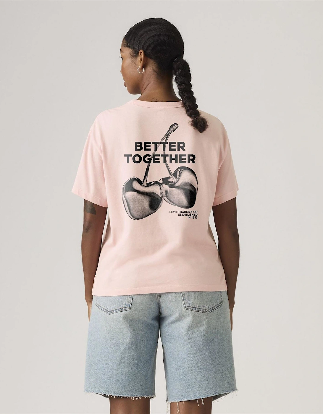 Vintage Text Graphic Crew Neck Short Sleeve T-Shirt