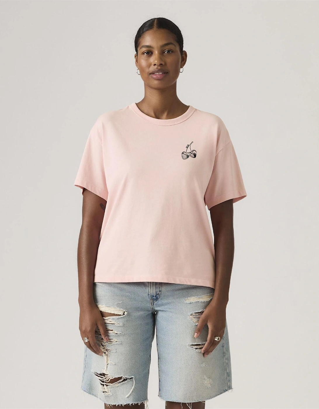 Vintage Text Graphic Crew Neck Short Sleeve T-Shirt