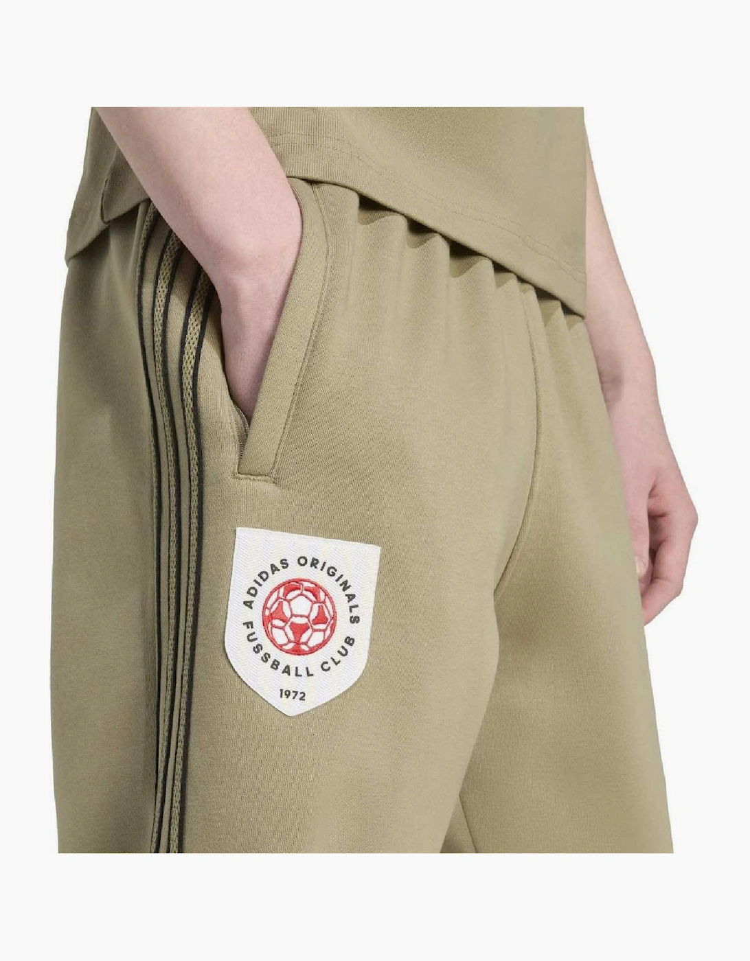 Stripe Mid Rise Straight Leg Athletic Pants