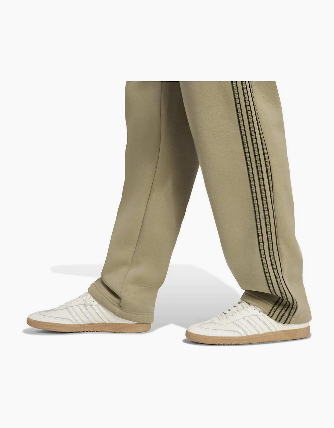 Stripe Mid Rise Straight Leg Athletic Pants