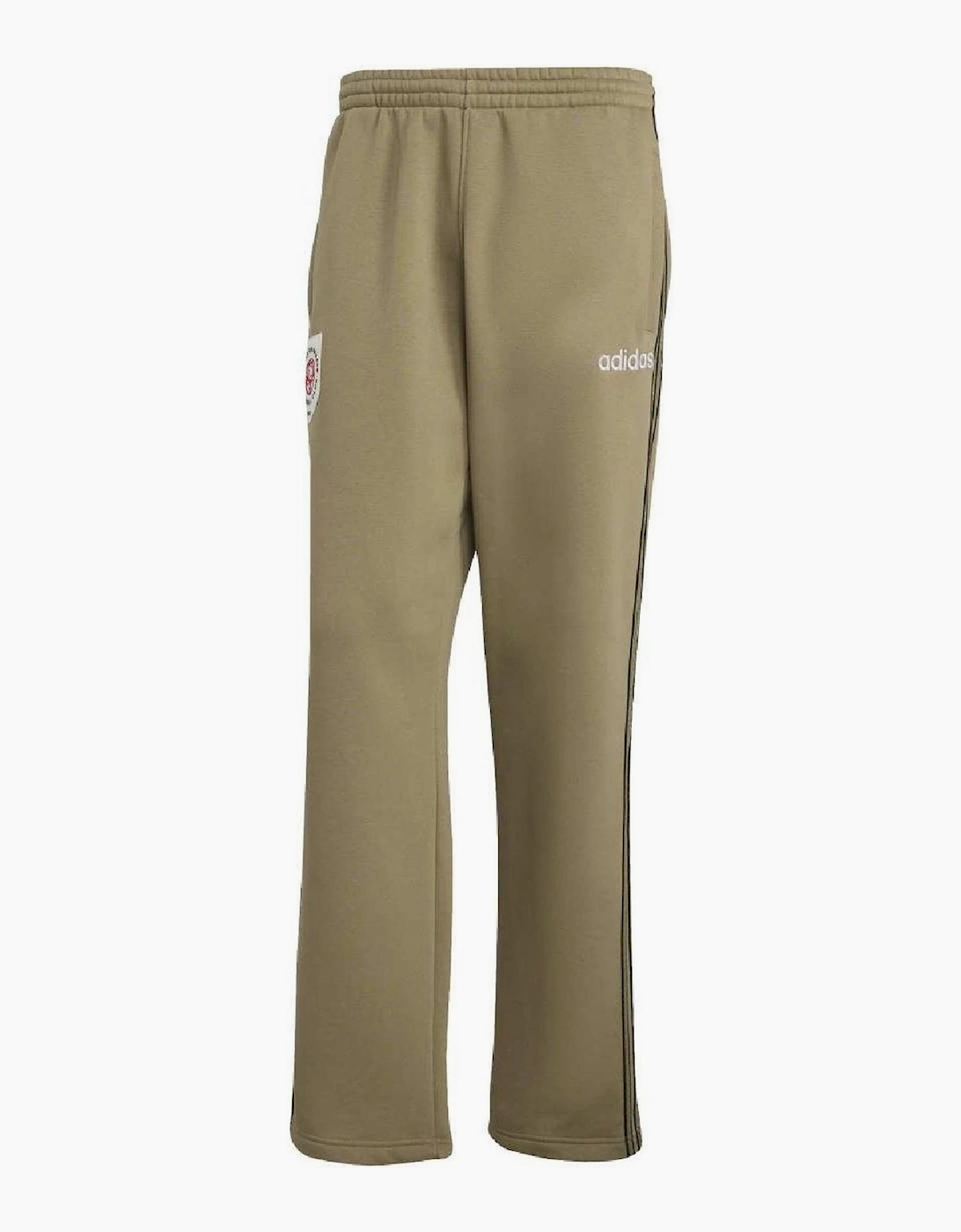 Stripe Mid Rise Straight Leg Athletic Pants