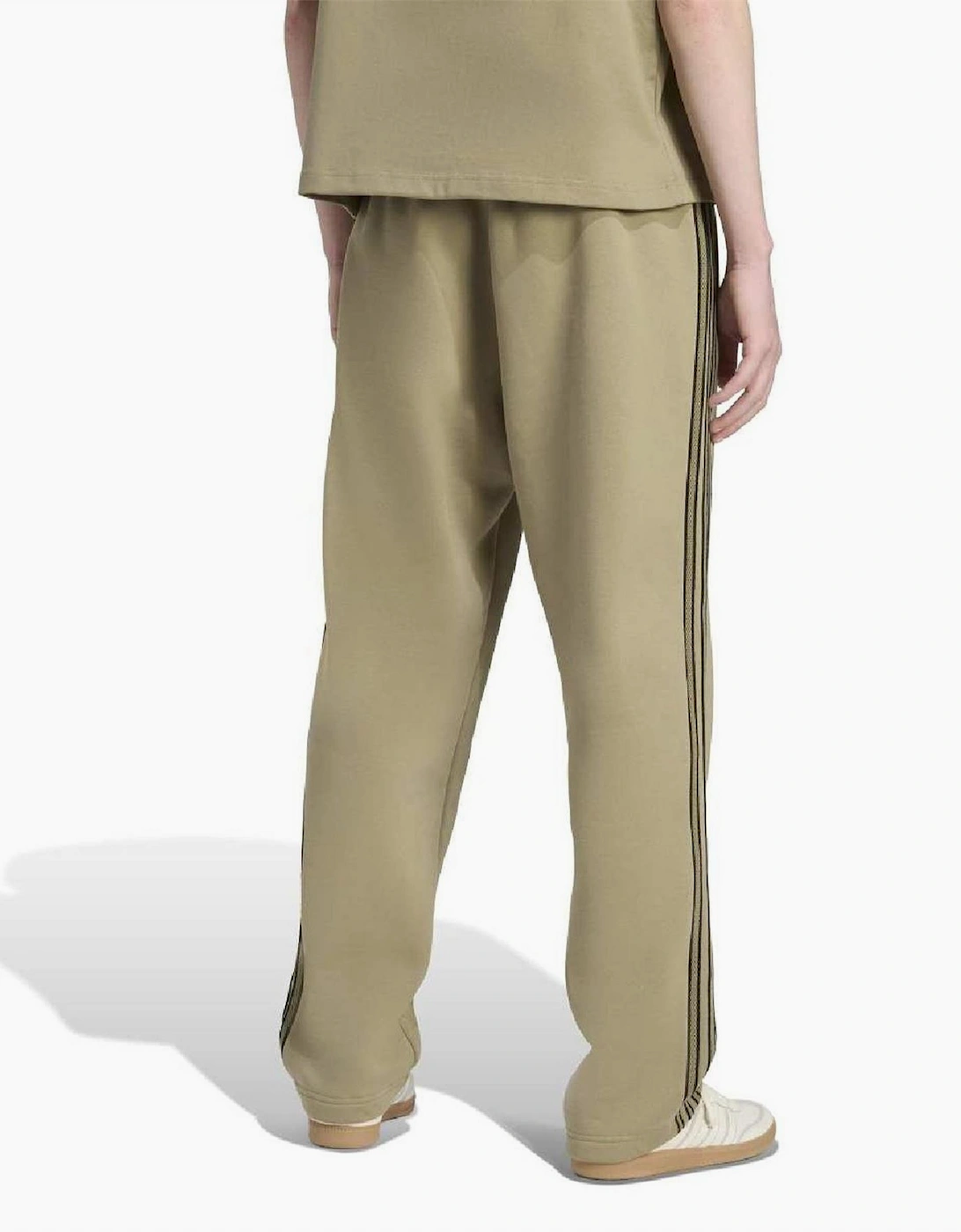 Stripe Mid Rise Straight Leg Athletic Pants