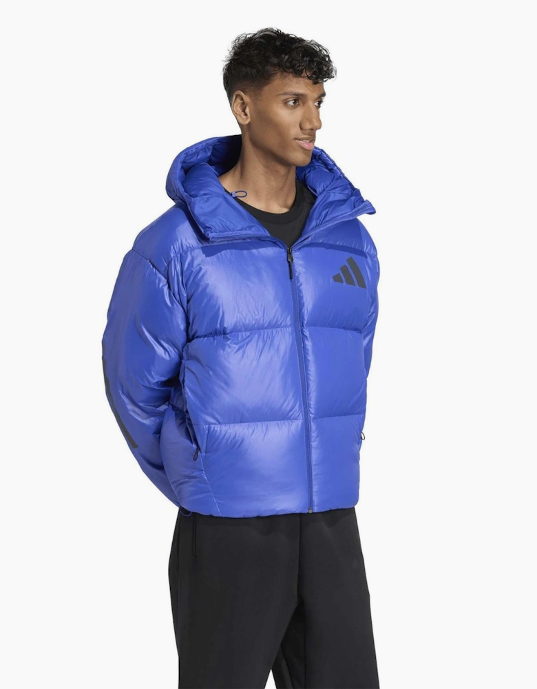 Z.n.e. Duck Down Full Zip Hooded Puffer Jacket