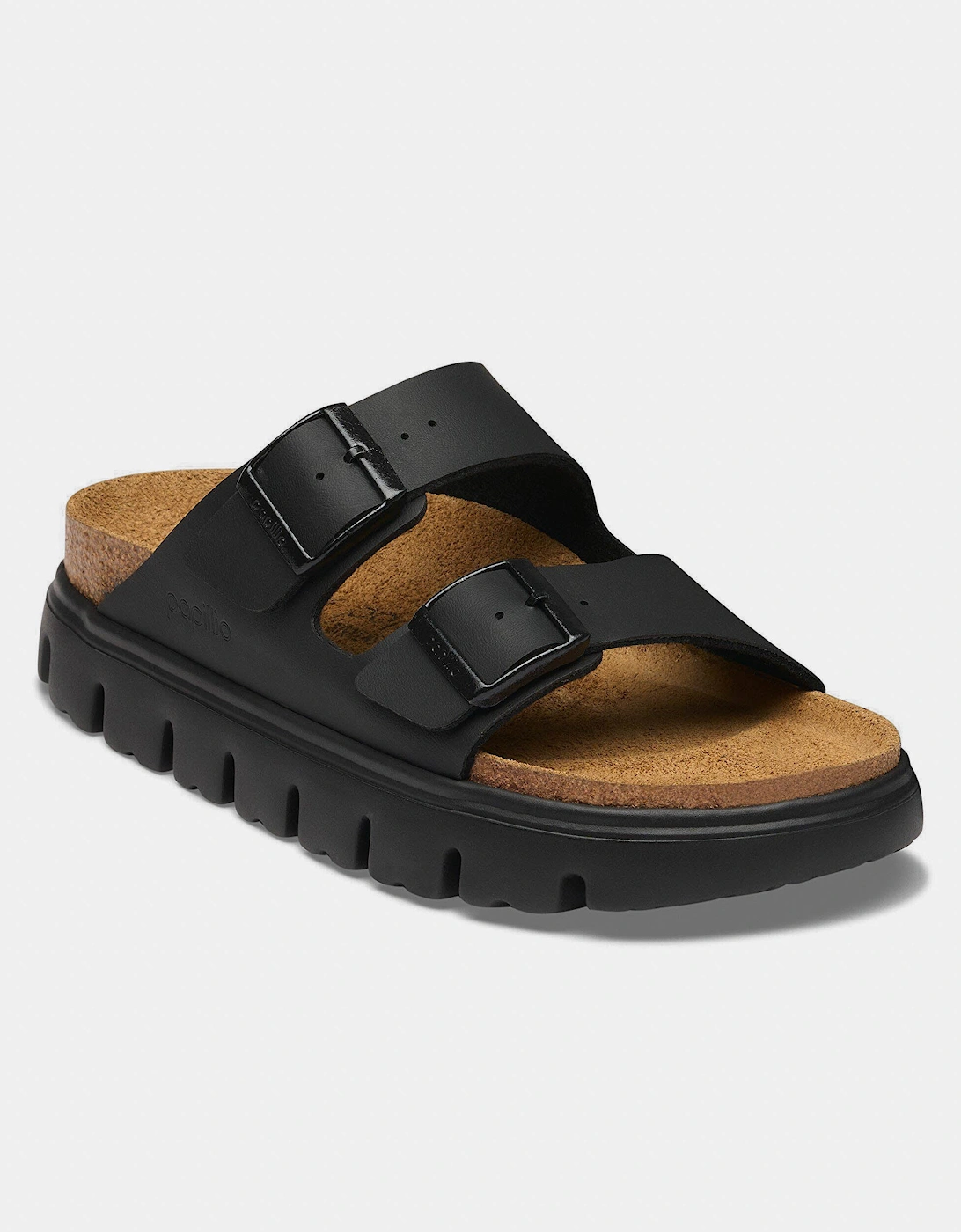 Birkenstock Papillio Arizona Chunky Birko-Flor Womens Sandals - Black