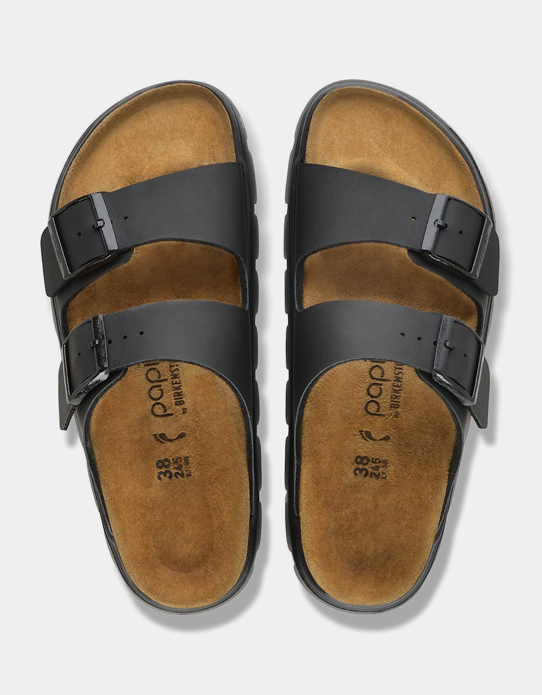 Birkenstock Papillio Arizona Chunky Birko-Flor Womens Sandals - Black