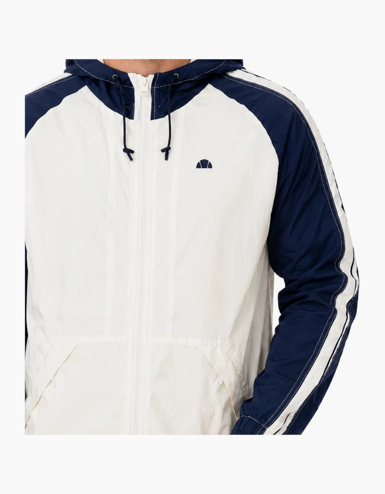 Ellesse Casillo Woven Shell Jacket Ecru/Navy