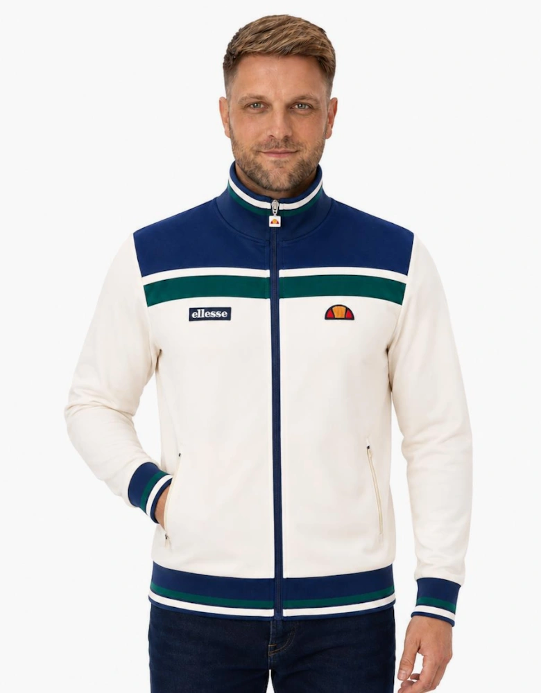 Ellesse Vignola Track Top Jacket Ecru/Navy