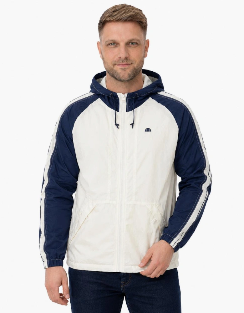 Ellesse Casillo Woven Shell Jacket Ecru/Navy