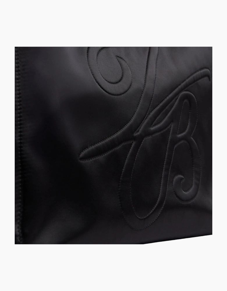 Ted Baker Halsea TB Script Padded Nylon Medium Black Bag
