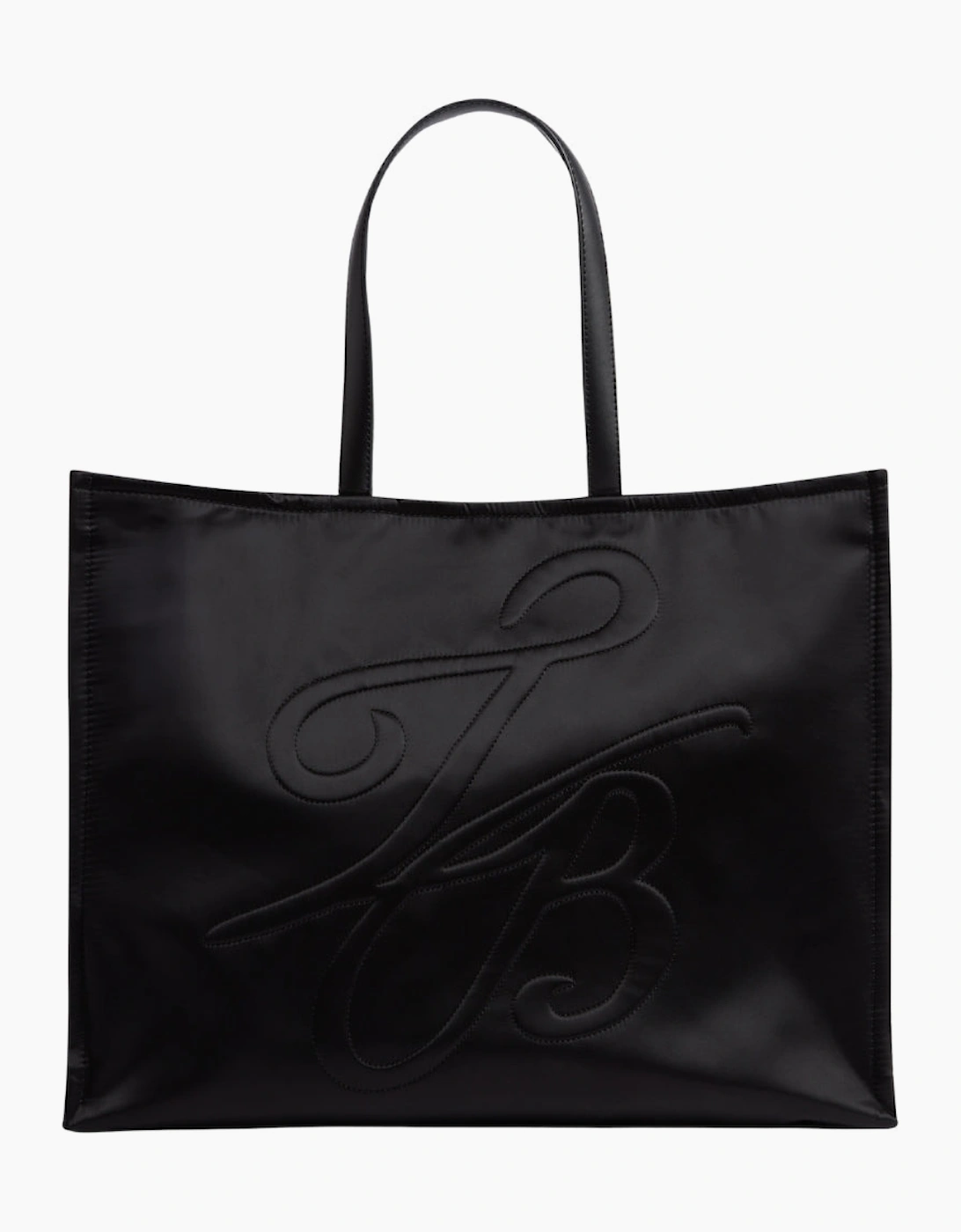 Ted Baker Halsea TB Script Padded Nylon Medium Black Bag