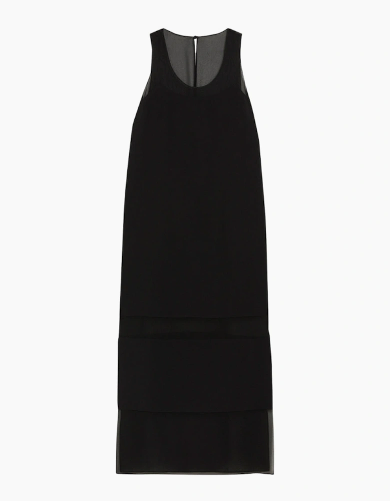Ted Baker Mephora Sleeveless Black Midi Dress