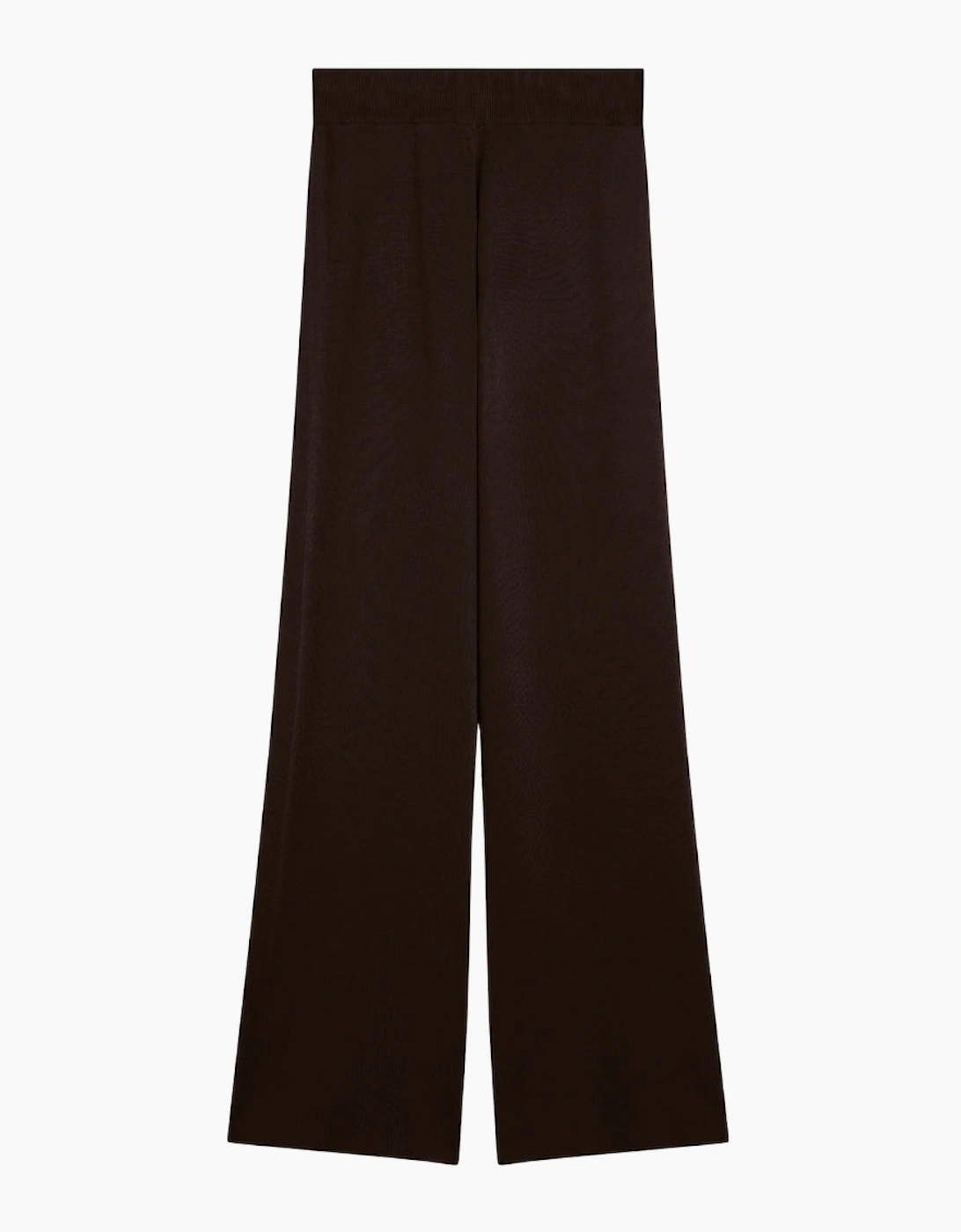Women's Ted Baker Matilli Wide Leg Knit Dark Brown Trousers - Black - Size: 14