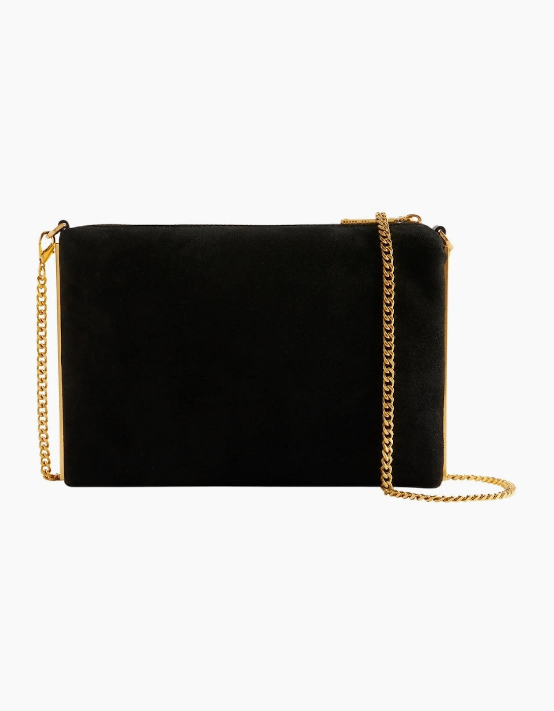 Ted Baker Jeiner Bar Detail Suede Black Crossbody Bag