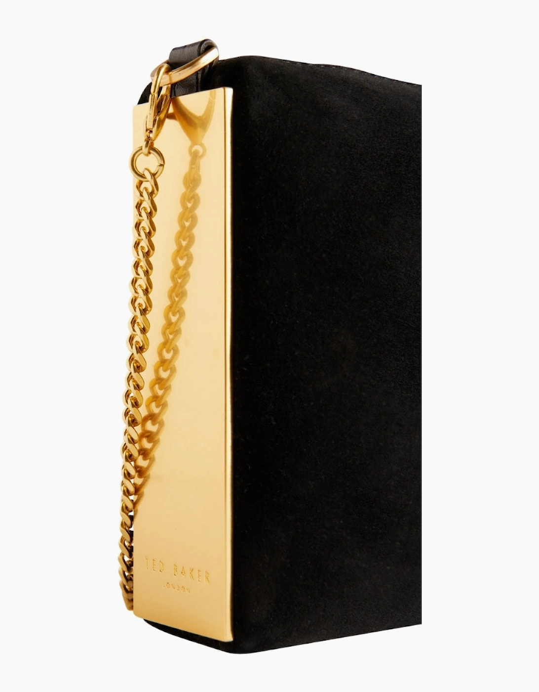Ted Baker Jeiner Bar Detail Suede Black Crossbody Bag