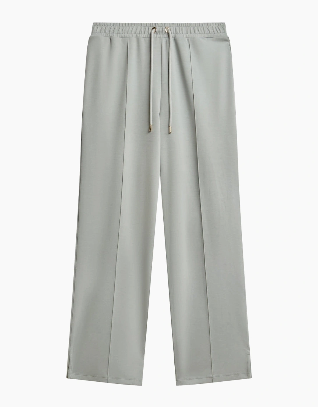 Ted Baker Women's Ted Baker Nowelll Cupro Split Hem Light Green Joggers - Grey