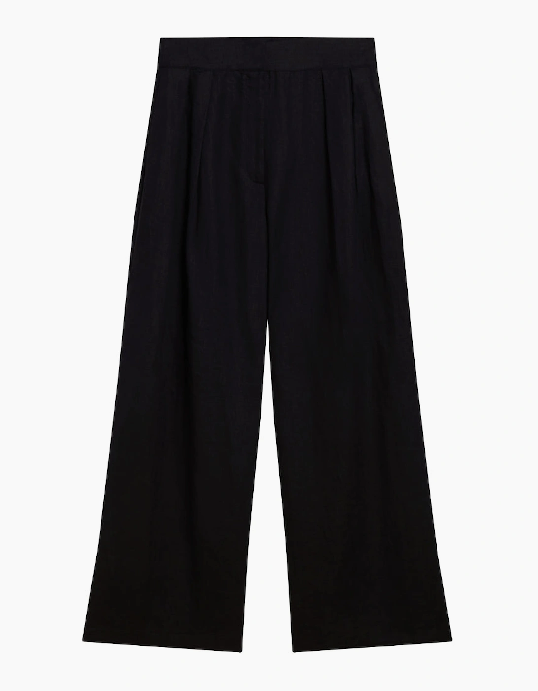 Ted Baker Kyfaat Tailored Linen High Waisted Black Trousers