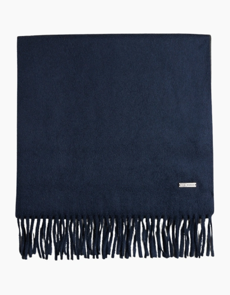 Ted Baker Stevens Navy Woollen Scarf