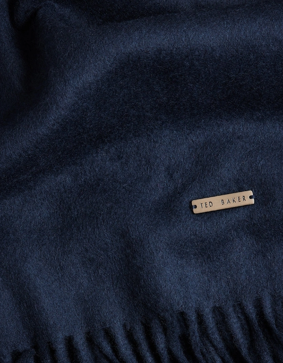 Ted Baker Stevens Navy Woollen Scarf