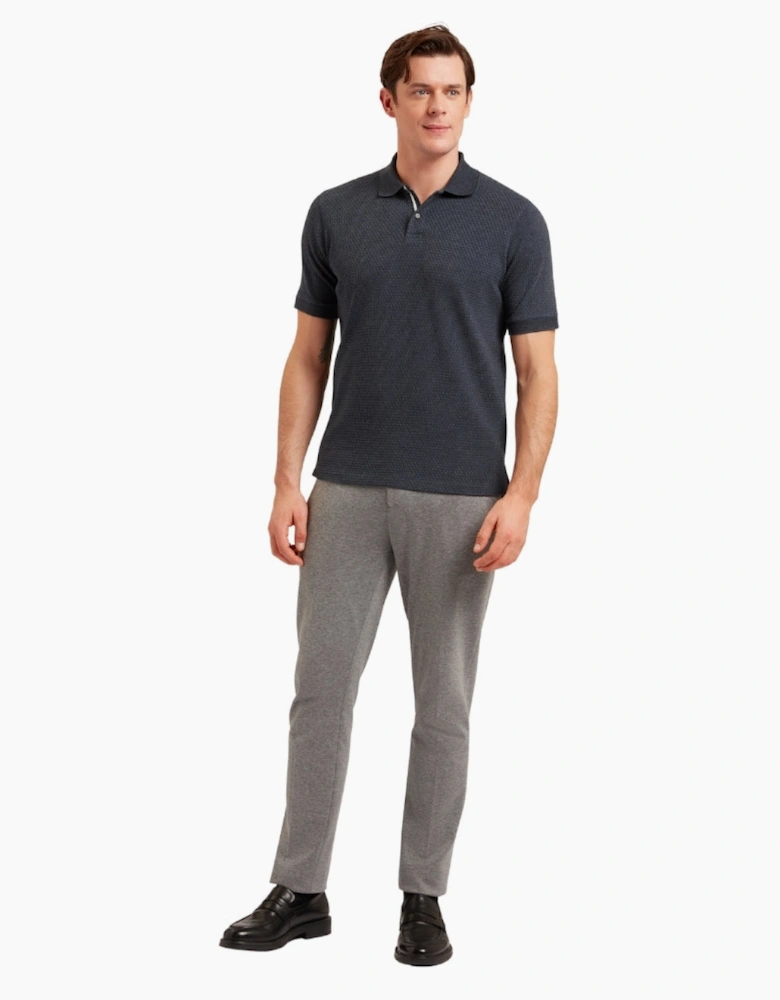 Ted Baker Redman Regular Textured Navy Polo Shirt