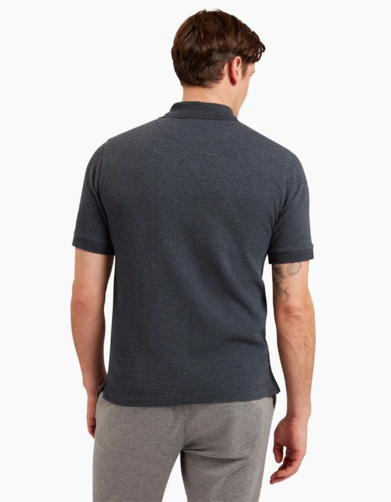 Ted Baker Redman Regular Textured Navy Polo Shirt