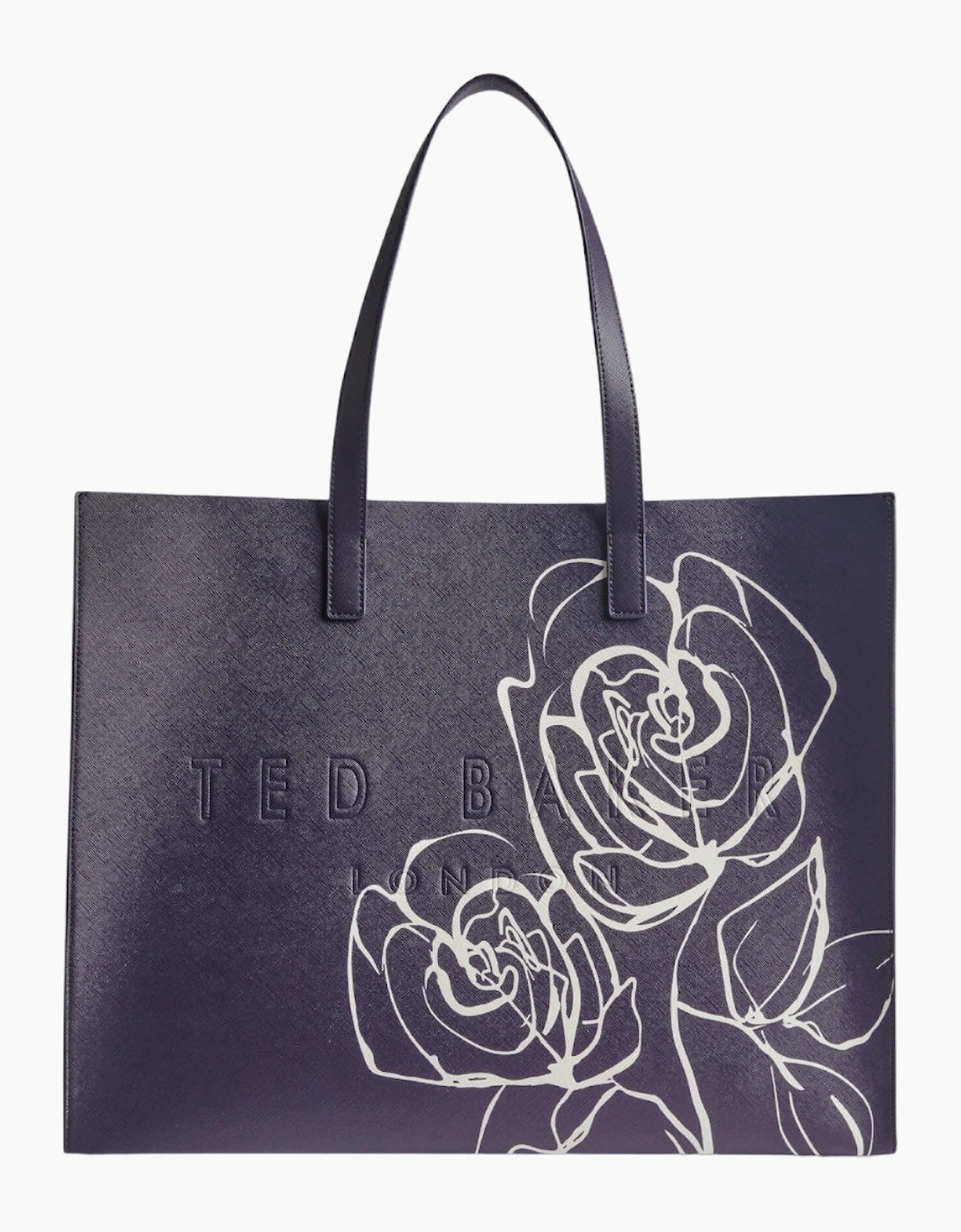 Women's Ted Baker Alumicin Linear Rose Extra Large Icon Bag - Black - Size, One Size
