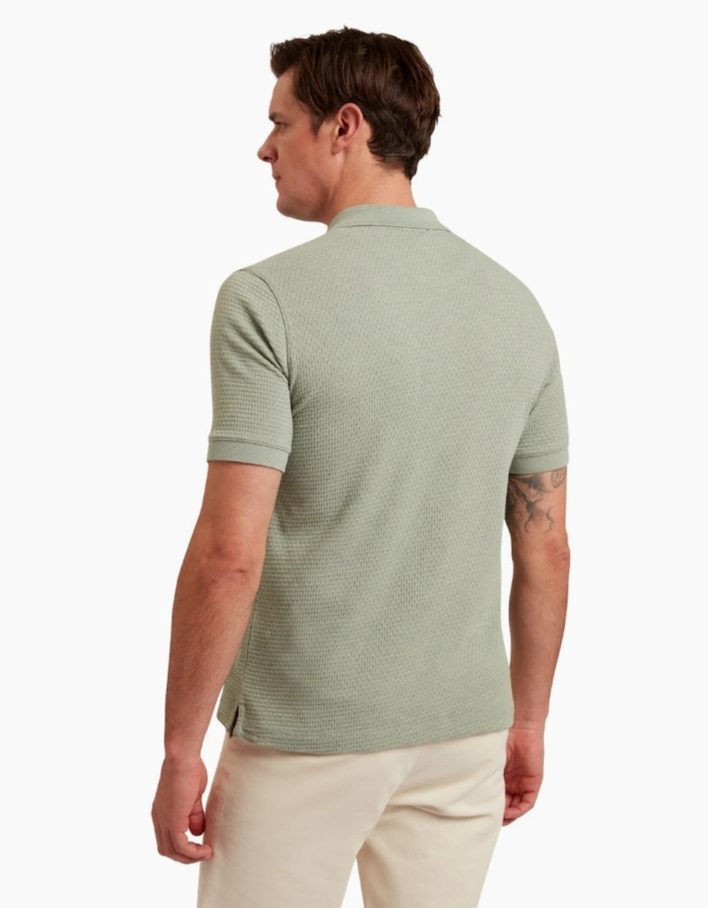 Ted Baker Redman Regular Textured Green Polo Shirt