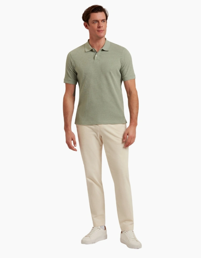 Ted Baker Redman Regular Textured Green Polo Shirt