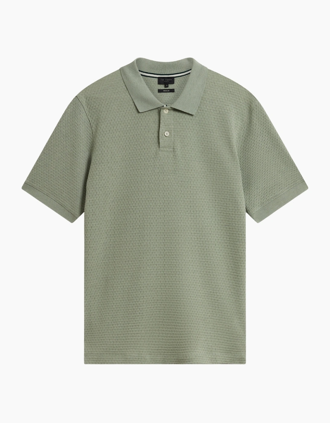 Ted Baker Redman Regular Textured Green Polo Shirt