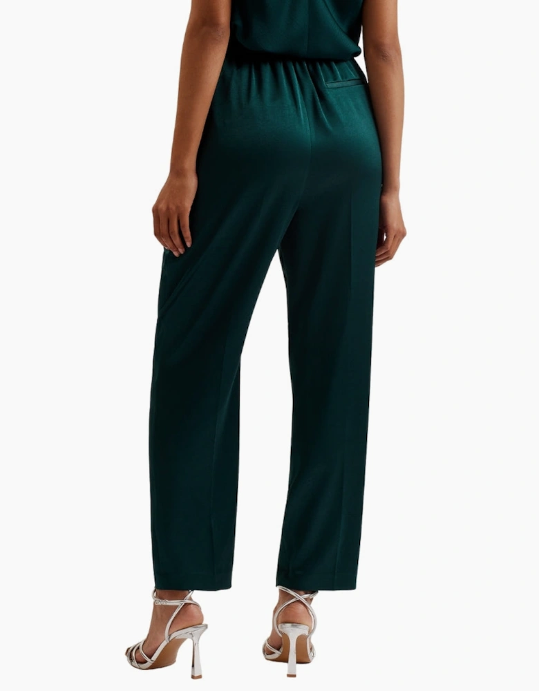 Ted Baker Natori Satin Slim Taper Green Joggers