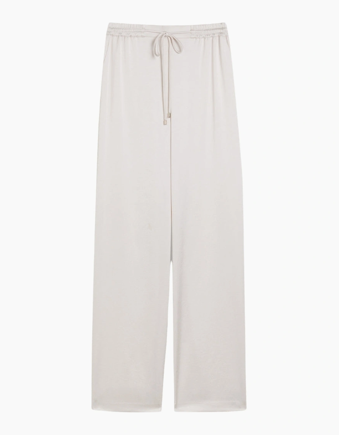 Ted Baker Women's Ted Baker Umaibo Satin Wide Leg Ivory Joggers - White