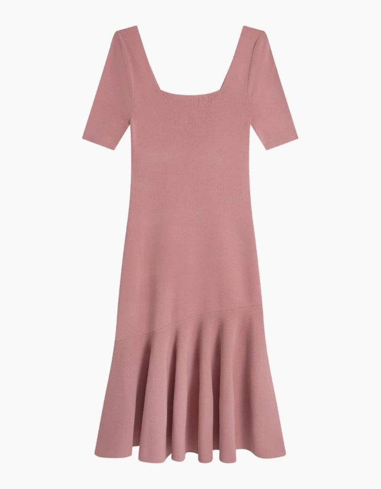 Ted Baker Miyhaa Knitted Flippy Skirt Pink Dress