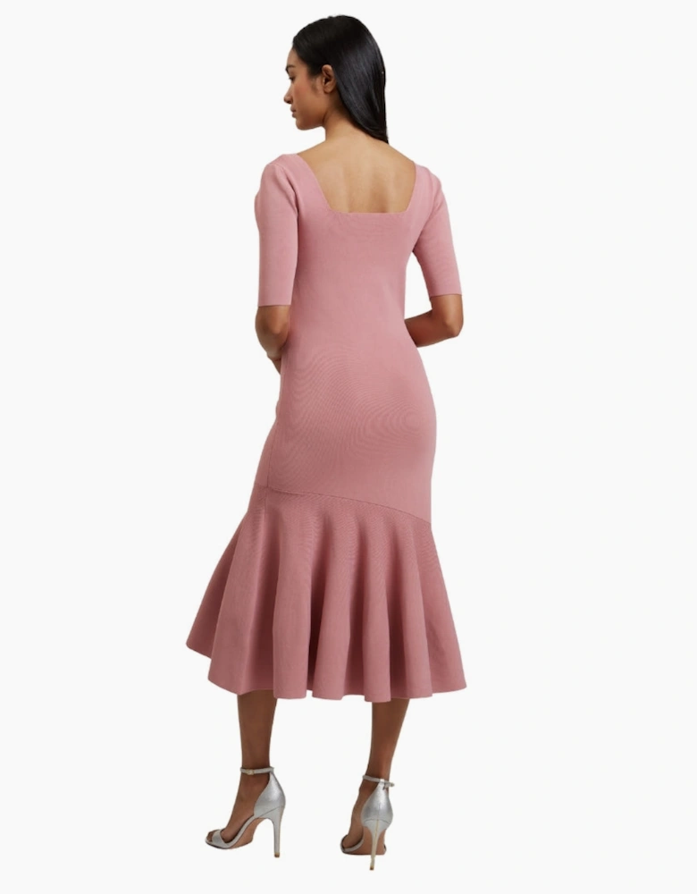 Ted Baker Miyhaa Knitted Flippy Skirt Pink Dress
