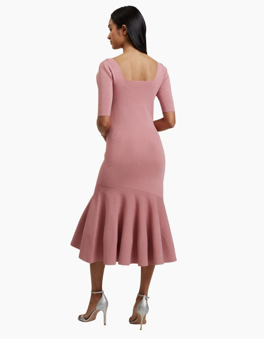 Ted Baker Miyhaa Knitted Flippy Skirt Pink Dress
