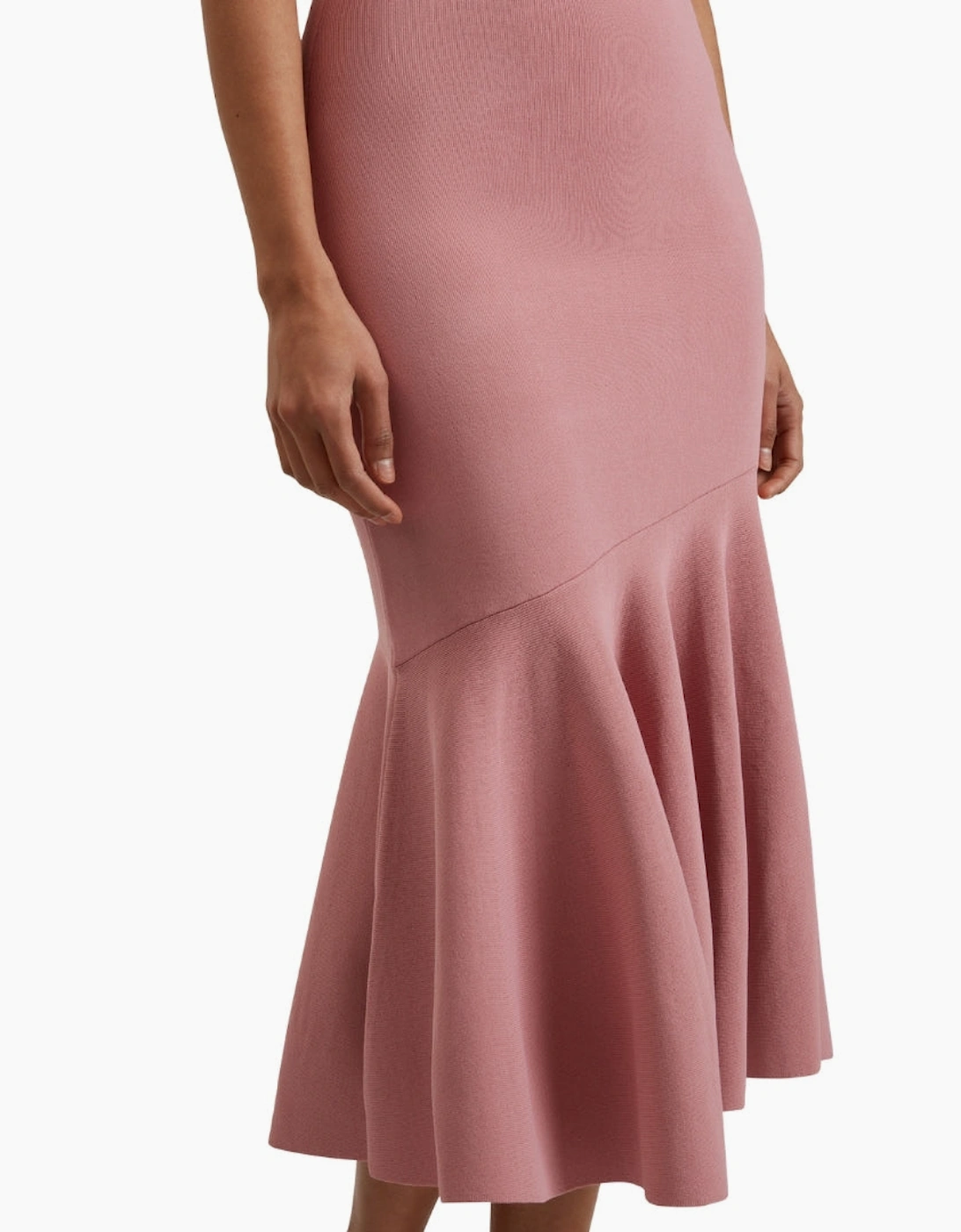 Ted Baker Miyhaa Knitted Flippy Skirt Pink Dress