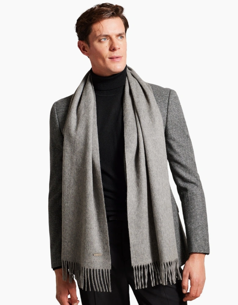Ted Baker Stevens Woollen Grey Scarf
