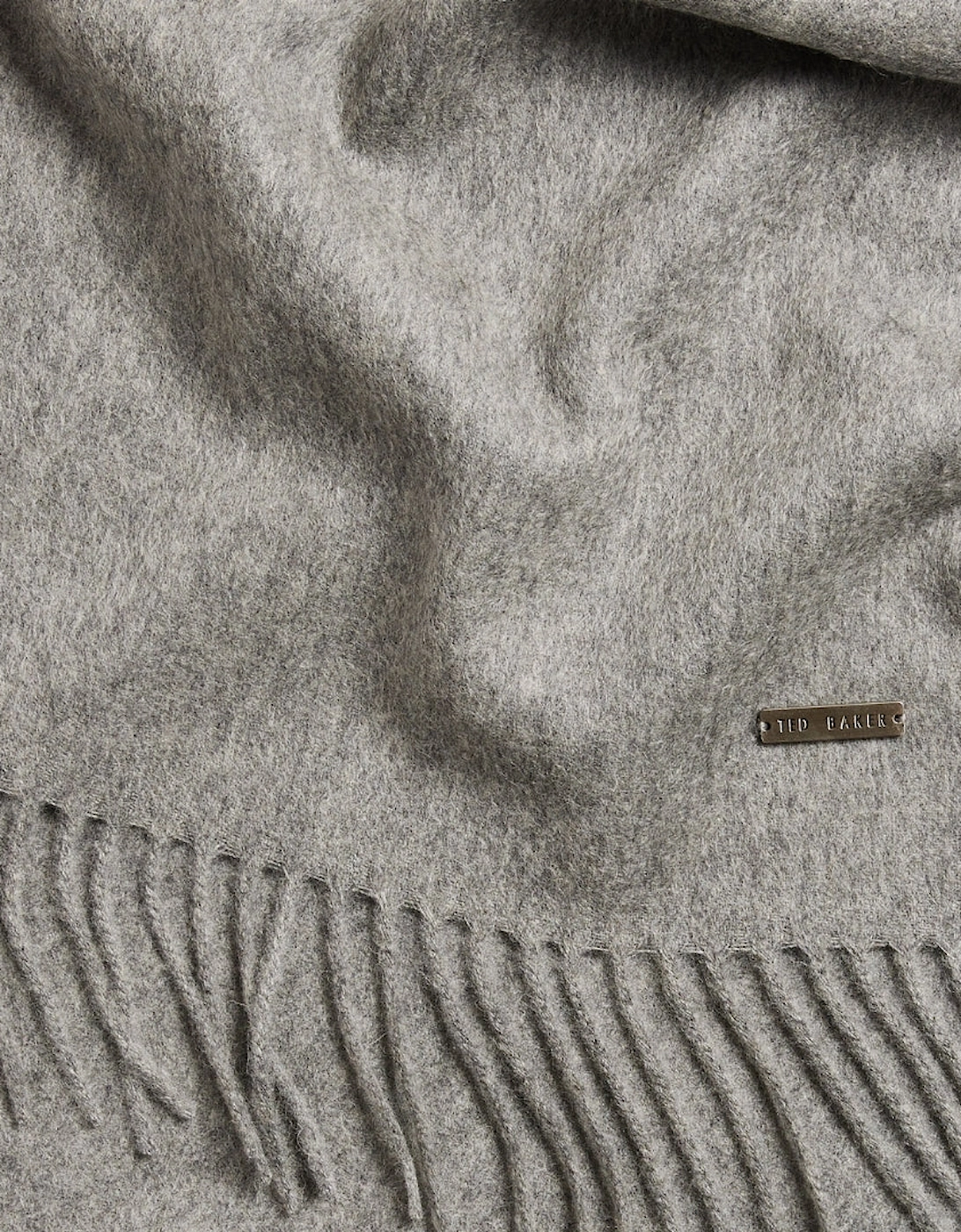 Ted Baker Stevens Woollen Grey Scarf