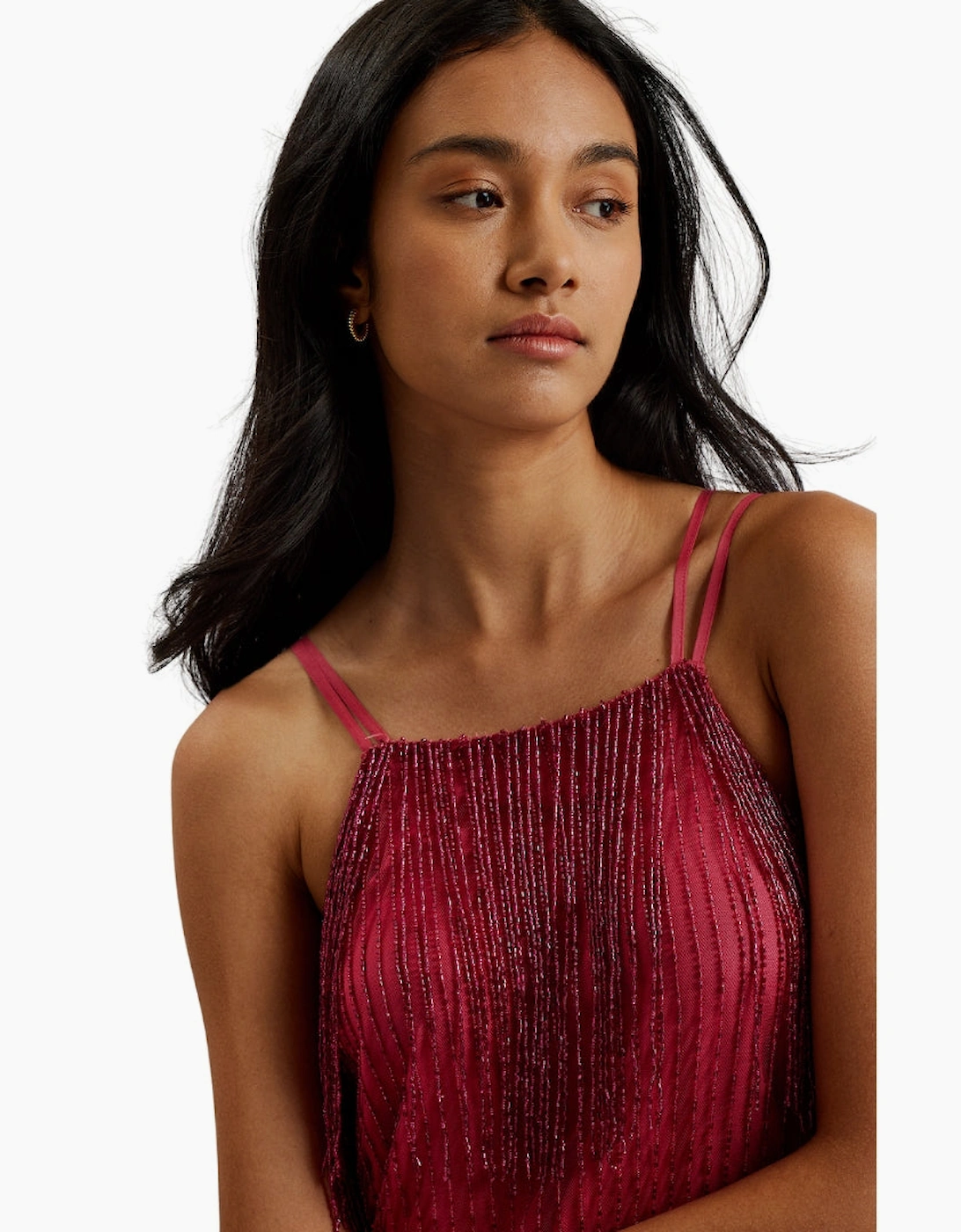 Ted Baker Diveria Pink Mini Dress With Tassels