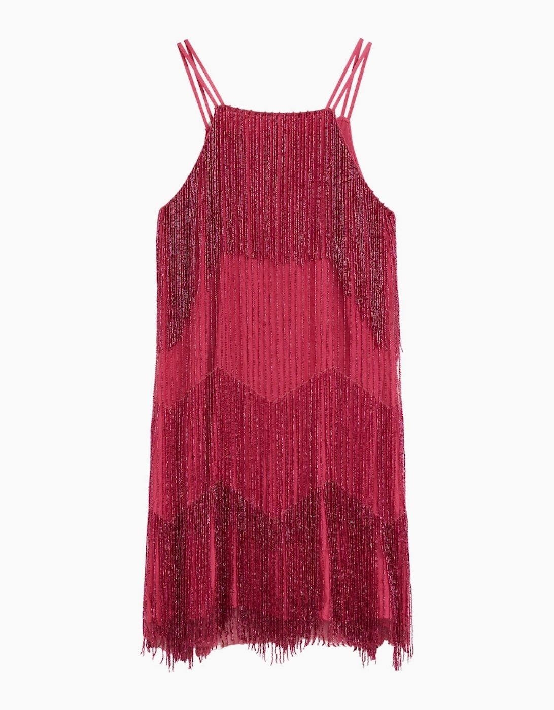 Ted Baker Women's Ted Baker Diveria Pink Mini Dress With Tassels - Red