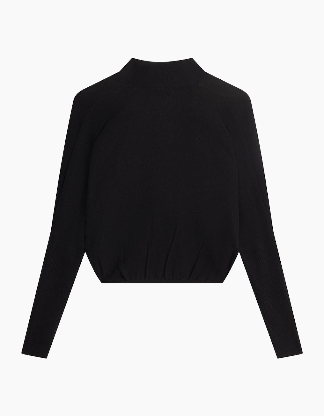Ted Baker Gabrlaa Circular Knit Cropped Shrug Black Cardigan