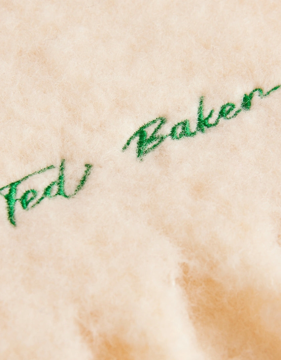 Ted Baker Shell's Skinny Woven Cream Scarf