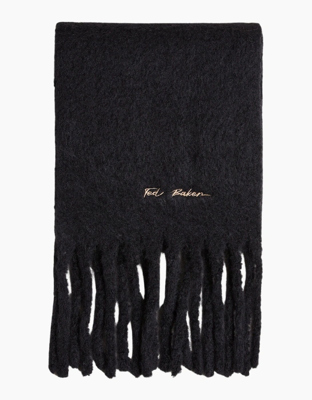 Ted Baker Shell's Skinny Woven Black Scarf